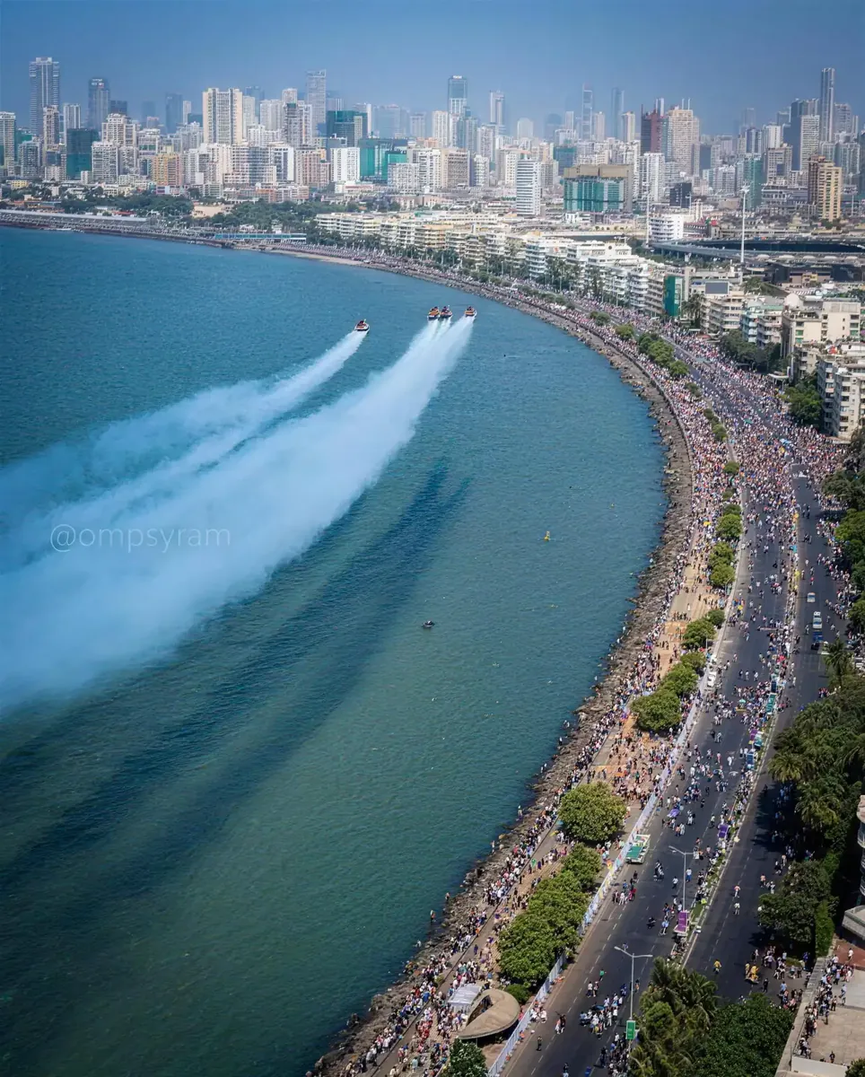 Indian Air Force air show at Marine Drive